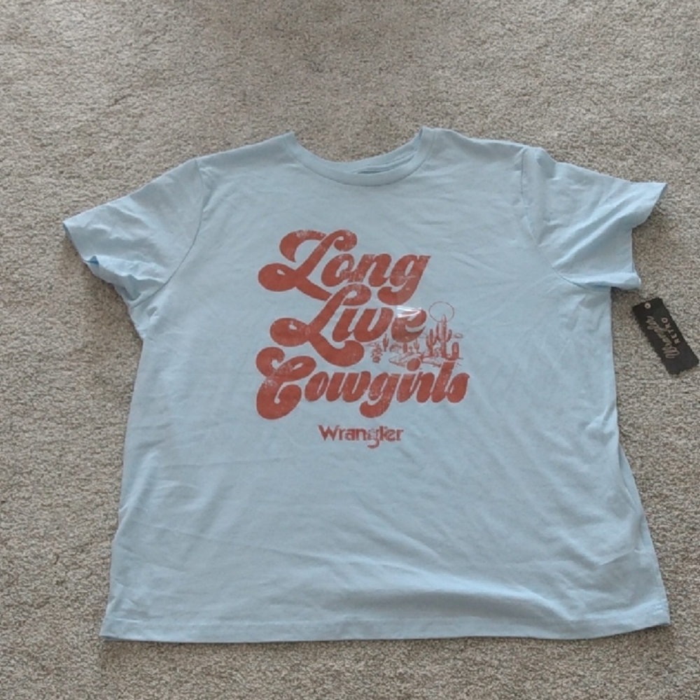 Wrangler 'Long Live Cowgirl' T Shirt.